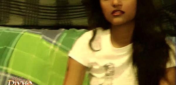  Indian College Teen Divya Striptease Show